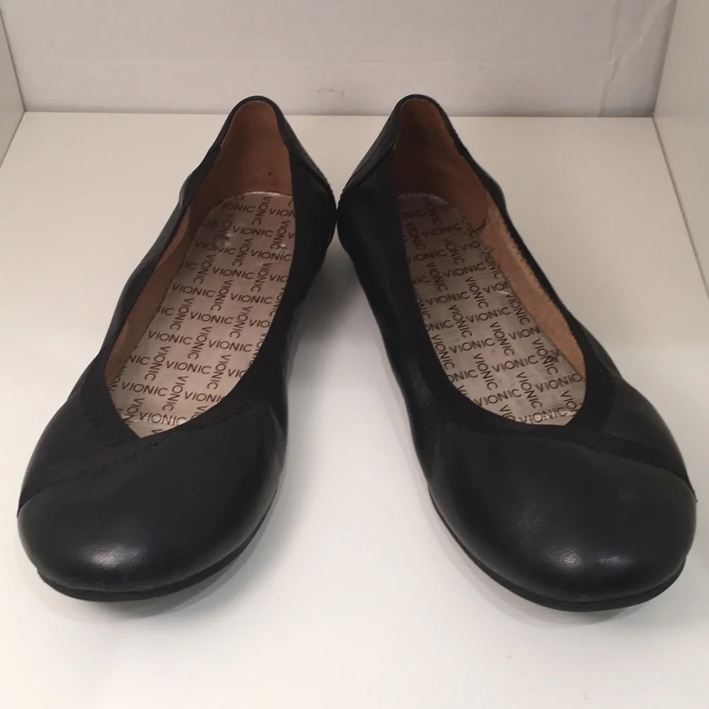Vionic Shoes Flats Size 6 Black SB-J
